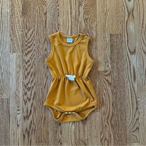 Baby Girl Mustard Bodysuit 6-9 Months - Great condition / like new
